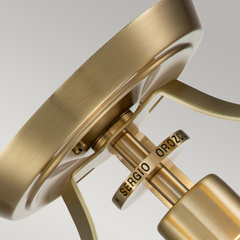 Plafon Penn Station - 1 źródło światła - Szczotkowany mosiądz