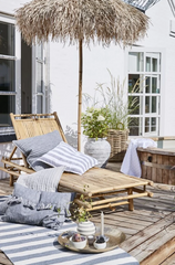 DONICA ANNA FLOWER - SZARA - 40.5 x 40.5 x 48 CM - LENE BJERRE - MY HONEY HOME