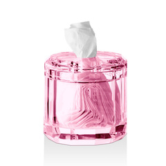 KRISTALL Pudełko na chusteczki Decor Walther Różowy