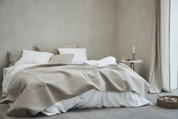 PLED FREYA - BEŻOWY - 135 x 260 CM - LENE BJERRE - MY HONEY HOME