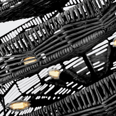 Żyrandol Ophelia - 13 źródeł światła - Czarny