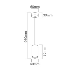Lampa wisząca Kika S 85