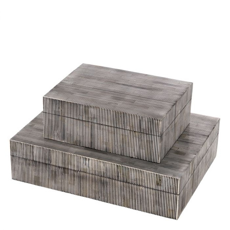 Pudełko Eichholtz Lucille L czarno-białe