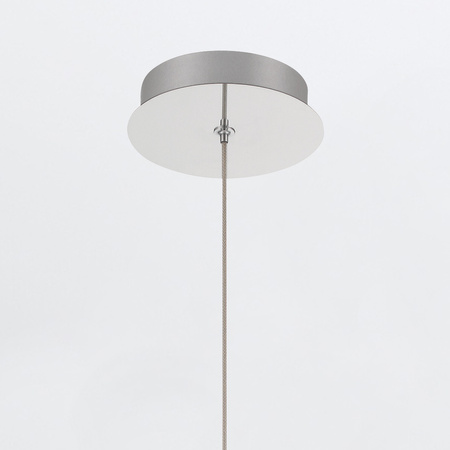 Mała lampa wisząca Palmas - 1 źródło światła - Polerowany nikiel