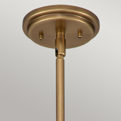 Mała lampa wisząca Amelia - 1 źródło światła - Stary mosiądz