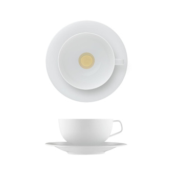 Filiżanka do cappuccino ze spodkiem FLUEN/SHIFTING COLORS FÜRSTENBERG