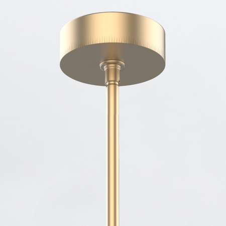 Duża lampa wisząca LED Floriana - Naturalny mosiądz