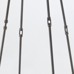 Żyrandol Cairo - 8 źródeł światła - Miejski brąz