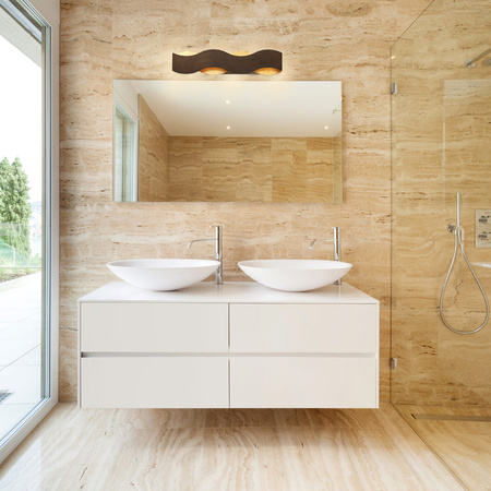 Kinkiet Vaughan - Brązowo-złoty