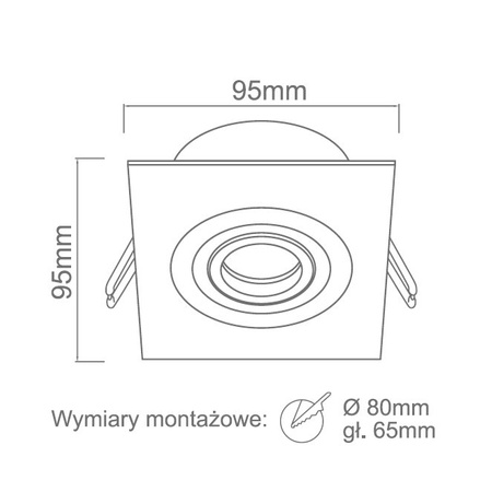 Oprawa wpuszczanaFasto I Bianco