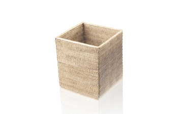 Kosz na papier (kwadratowy) Decor Walther Rattan jasny