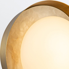 Kinkiet LED Alonso - Vintage mosiądz