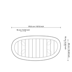 Stolik kawowy Free Form natural teak