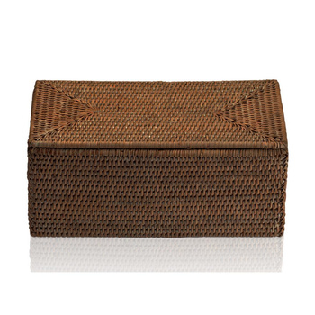 Pojemnik z pokrywką Decor Walther Rattan Ciemny