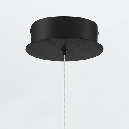 Lampa wisząca Barletta - 1 źródło światła - Matowa czerń