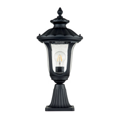 Mała latarnia naścienna Chicago - 1 źródło światła - Teksturowana czerń