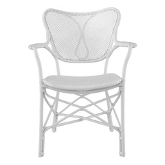 Krzesło do jadalni Eichholtz Colony with arm matte white