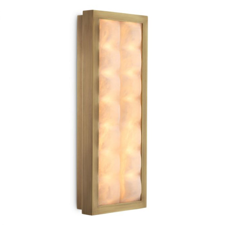 Kinkiet Cabildo antique brass finish alabaster Eichholtz