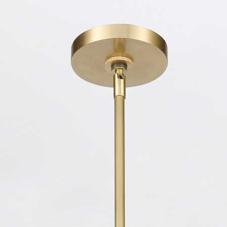 Lampa wyspowa LED Valise - Vintage mosiądz, skóra smokingowa