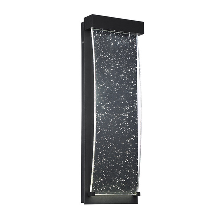 Mała latarnia naścienna Kabo - Teksturowana czerń