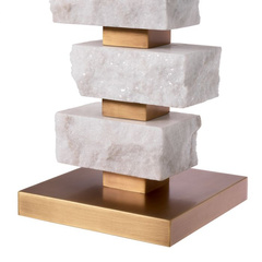 Lampa stołowa Amber L rough marble incl shade