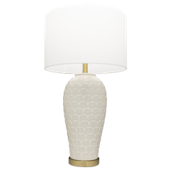 Lampa stołowa MURCIA T01033BR-WH