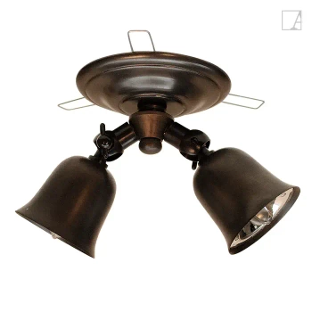 Lampa kierunkowa Authentage Fleure Twin rosas ze sprężynami