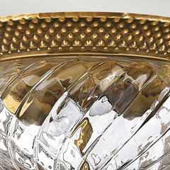 Plafon Plantation - 2 źródła światła - Oksydowany mosiądz