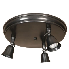 Lampa kierunkowa Authentage Fleure na okrągłym talerzu - duża