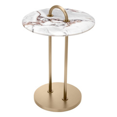 Stolik boczny Eichholtz Zappa z jasnego marmuru