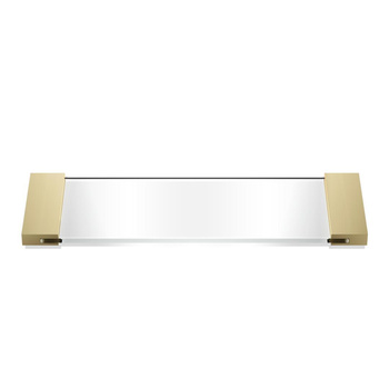 Taca mała Decor Walther matowe złoto 24-karatowe / transparentne szkło Szkło super przejrzyste