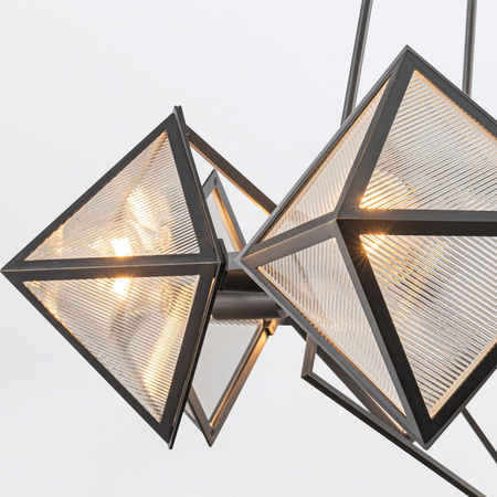 Żyrandol Cairo - 8 źródeł światła - Miejski brąz