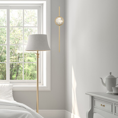 Lampa wisząca Barletta - 1 źródło światła - Szczotkowane złoto