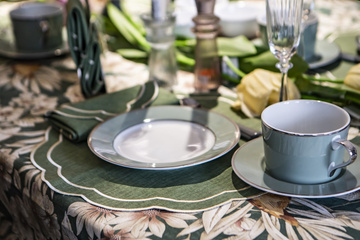 BIEŻNIK BAWEŁNIANY EMERALD - 50 x 140 CM - ROSEBERRY HOME - MY HONEY HOME