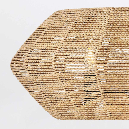 Lampa wisząca Luca - 3 źródła światła - Czarny, karmelowy beż