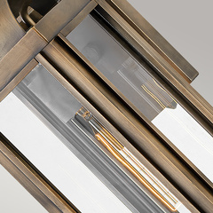 Mała latarnia naścienna Sag Harbor - 1 źródło światła - Oksydowany brąz