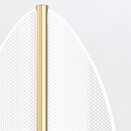 Kinkiet LED Floriana - Naturalny mosiądz