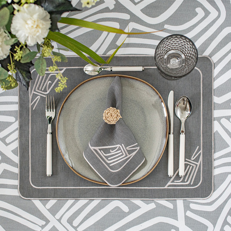 OBRUS BAWEŁNIANY INFINITY - 130 x 200 CM - ROSEBERRY HOME - MY HONEY HOME