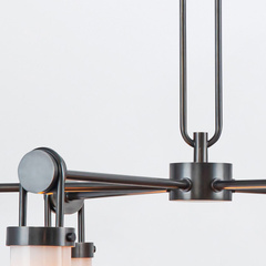 Żyrandol Wynwood - 6 źródeł światła - Miejski brąz