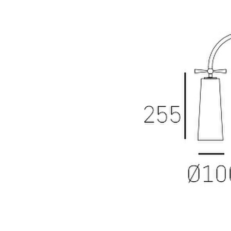 Lampa stojąca BOW F01145BK