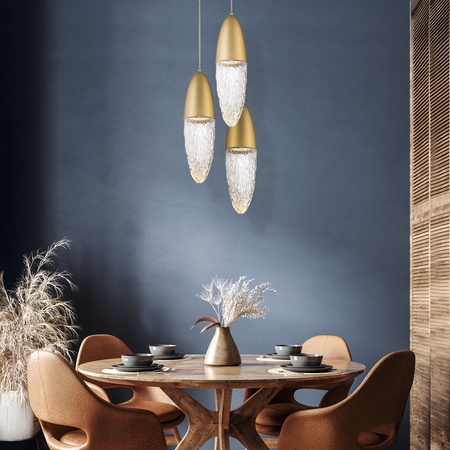 Lampa wisząca Ecrou - Szczotkowane złoto