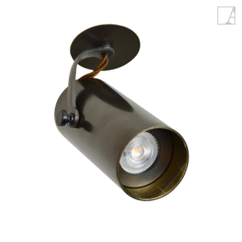 Lampa kierunkowa Authentage Tubelum na dysku ze sprężynami