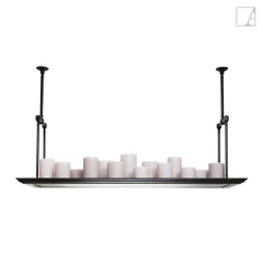 Lampa wisząca Authentage Bellefeu royal prostokątna – 2 punktowe oświetlenie