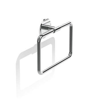 BASIC Wieszak na ręczniki (pierścień) Decor Walther chrom samoprzylepny