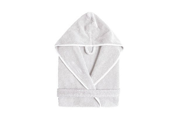 Szlafrok Kąpielowy Bee Waffle (Z Kapturem) L White