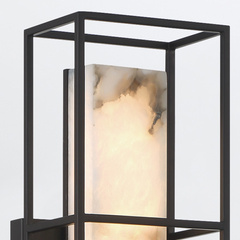 Średni kinkiet Blakley - 1 źródło światła - Matowa czerń