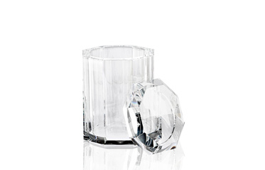 KRISTALL Pudełko z pokrywką Decor Walther Krystalicznie czysty