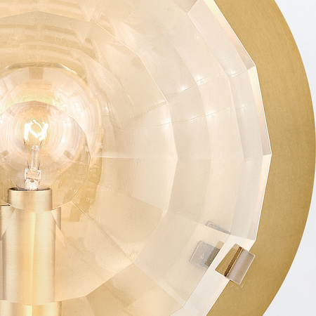 Kinkiet Leo - 1 źródło światła - Klasyczny mosiądz