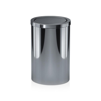 Kosz na papier z pokrywą obrotową Decor Walther Stal nierdzewna polerowana