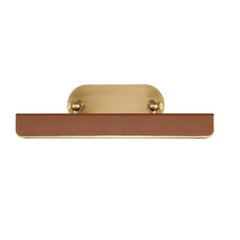 Średnia obrazówka LED Valise Picture - Vintage mosiądz, skóra koniakowa